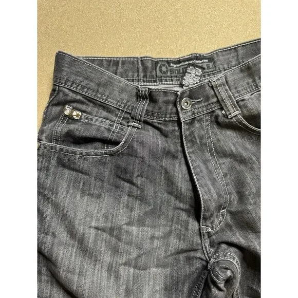 Southpole Jeans black grey Baggie Wide Leg Pants 30x30 Vintage Y2K Rare‎